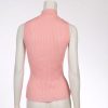 Lichtroze vintage top met turtleneck S - Afbeelding 4
