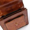 Leren vintage handtas /  schoudertas - Afbeelding 3
