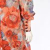 Jaren 60 vintage floral maxi dress M - Afbeelding 6