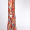 Jaren 60 vintage floral maxi dress M - Afbeelding 3