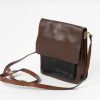 Leren jaren 70 vintage schoudertasje - Afbeelding 2