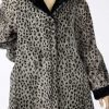 Fake fur vintage bontjas met animal panterprint maat M - L - Afbeelding 2