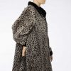 Fake fur vintage bontjas met animal panterprint maat M - L - Afbeelding 3