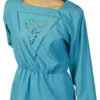 Blauwe jaren 80 vintage jurk Betty Barclay maat S - Afbeelding 3