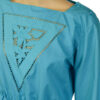 Blauwe jaren 80 vintage jurk Betty Barclay maat S - Afbeelding 2
