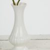 Sierlijk wit vintage vaasje Delfts wit - Afbeelding 2
