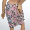 90s vintage floral denim rokje maat 38 - Afbeelding 4