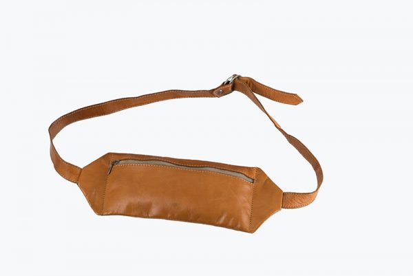 Leren vintage hippie heuptasje
