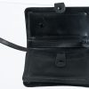 Zwart leren vintage organizer tasje - Afbeelding 2