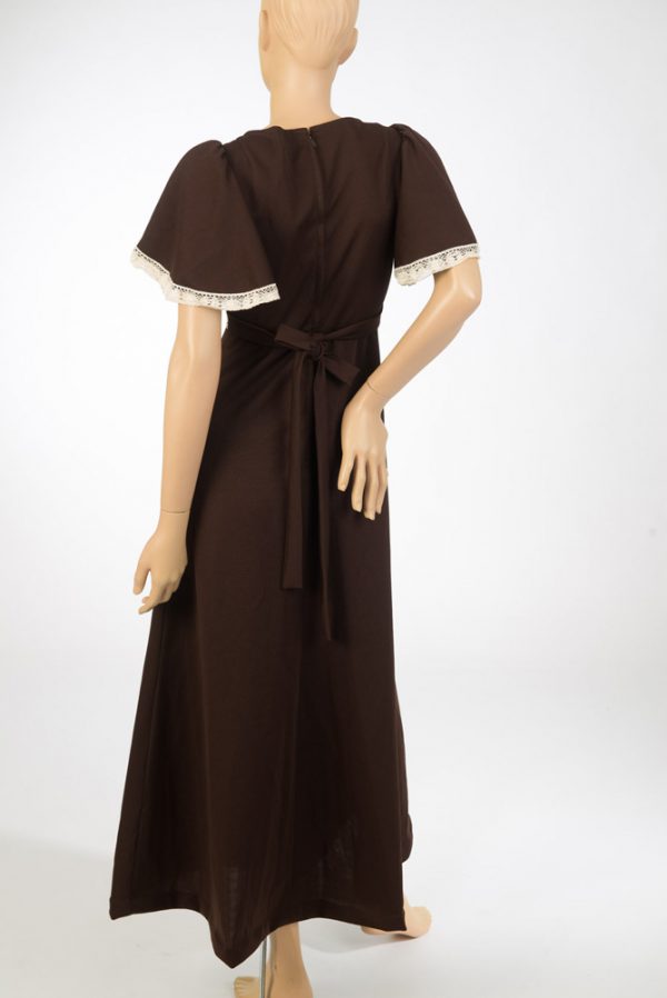 Vintage maxi dress met kant maat 34 XS - Afbeelding 4