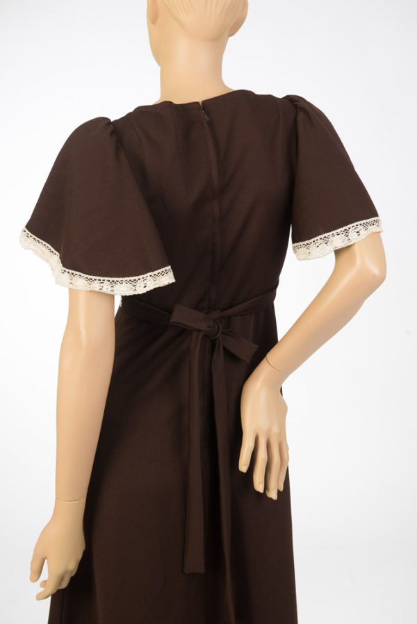 Vintage maxi dress met kant maat 34 XS - Afbeelding 5