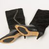 Zwarte jaren 80 vintage slouch laarzen maat 39 - Afbeelding 5