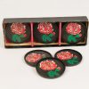 Vintage jaren 50 onderzetters met rozen - Afbeelding 2
