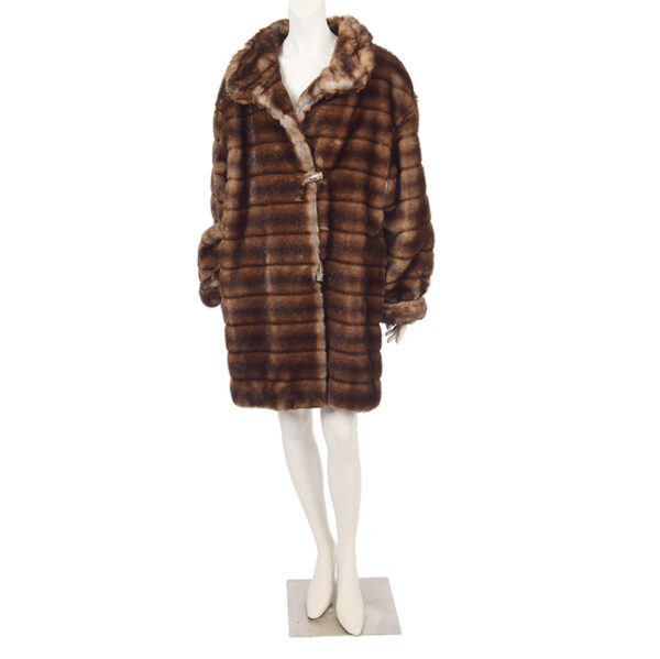 Fake fur vintage jas Dino Valiano maat M / L