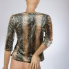 90s vintage fluwelen snake top maat S - Afbeelding 4
