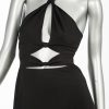 Zwarte vintage maxi dress maat XS 34 / 36 - Afbeelding 2