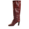 Pollini bordeauxrode vintage laarzen maat 37,5 / 38 - Afbeelding 4