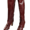 Pollini bordeauxrode vintage laarzen maat 37,5 / 38 - Afbeelding 5