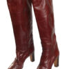 Pollini bordeauxrode vintage laarzen maat 37,5 / 38 - Afbeelding 6