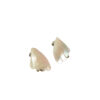 Parelmoer vintage oorclips met vleugels