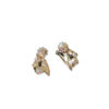 Vintage oorclips met strass-steentjes
