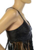 70s vintage fringe top van leer maat S Hippie Hippie Shake - Afbeelding 3