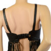 70s vintage fringe top van leer maat S Hippie Hippie Shake - Afbeelding 4