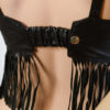 70s vintage fringe top van leer maat S Hippie Hippie Shake - Afbeelding 5