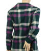 Sixties geruite vintage jas M - Afbeelding 4