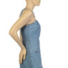 Vintage denim mini dress maat XS 34 - Afbeelding 3