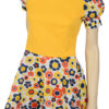 70s vintage floral tuniek maat XS 34 - Afbeelding 2