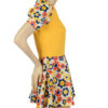70s vintage floral tuniek maat XS 34 - Afbeelding 4