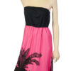 Tropical strapless vintage jurk maat S - Afbeelding 2