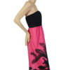 Tropical strapless vintage jurk maat S - Afbeelding 4
