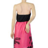 Tropical strapless vintage jurk maat S - Afbeelding 3