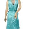 Mintgroene jaren 80 vintage cocktailjurk maat M - Afbeelding 5