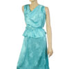 Mintgroene jaren 80 vintage cocktailjurk maat M - Afbeelding 6