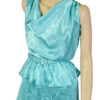 Mintgroene jaren 80 vintage cocktailjurk maat M - Afbeelding 3