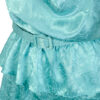 Mintgroene jaren 80 vintage cocktailjurk maat M - Afbeelding 2