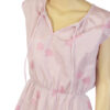 70s vintage jurkje met roze streepjes maat L - Afbeelding 2