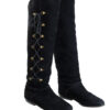 Zwarte suede Spaanse vintage rijlaarzen maat 37,5 - Afbeelding 2