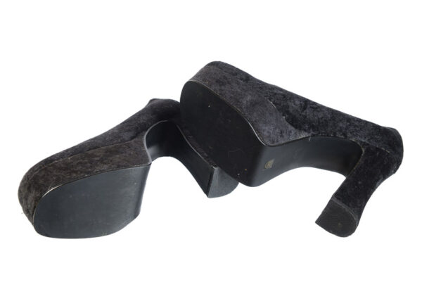 Toscanini fluwelen vintage pumps met plateauzolen maat 38 - 38,5 - Afbeelding 5
