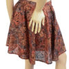 Jaren 70 lurex vintage glitterrokje met bloemen maat 34 XS - Afbeelding 4