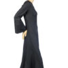 Vintage jaren 70 maxi dress jurk met stipjes maat XS / 34 - Afbeelding 3