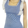 Geruite vintage maxi dress maat XS 34 - Afbeelding 3
