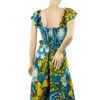 Floral jaren 70 vintage maxi dress maat S - Afbeelding 3