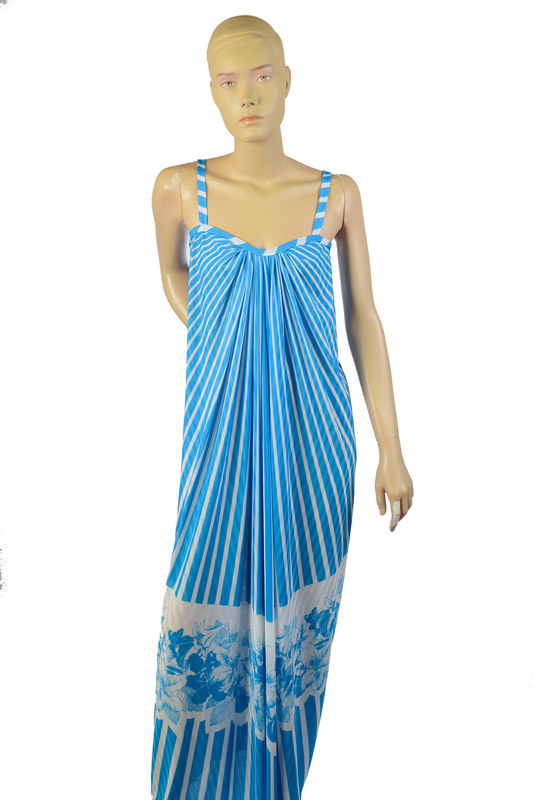 Vintage maxi dress lange zomerjurk maat S Vintage Fox