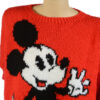 Handgebreide vintage Mickey Mouse trui maat M - Afbeelding 2