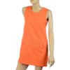 Oranje sixties vintage mini jurk maat S 36 - Afbeelding 5