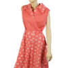 Rood jaren 70 vintage jurkje maat M / L - Afbeelding 6